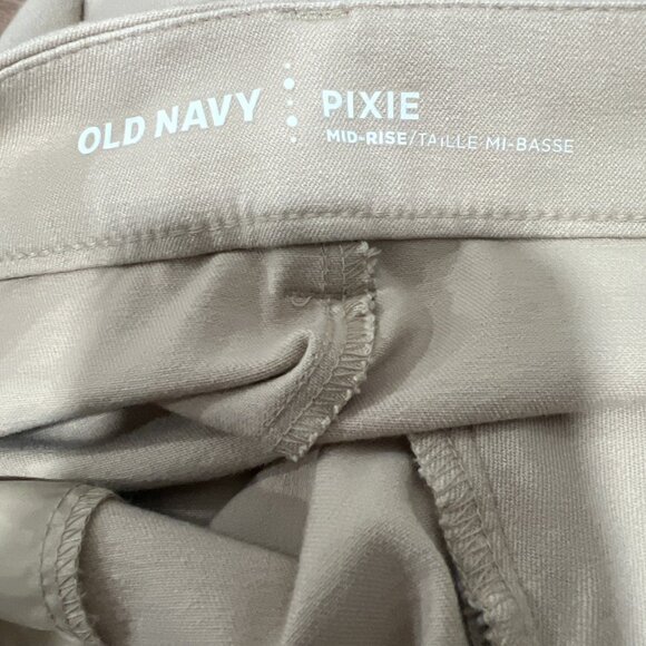 Old Navy Pixie Pants Casual Chino Mid-Rise Women's Size 8 Stretch Beige - Picture 7 of 10